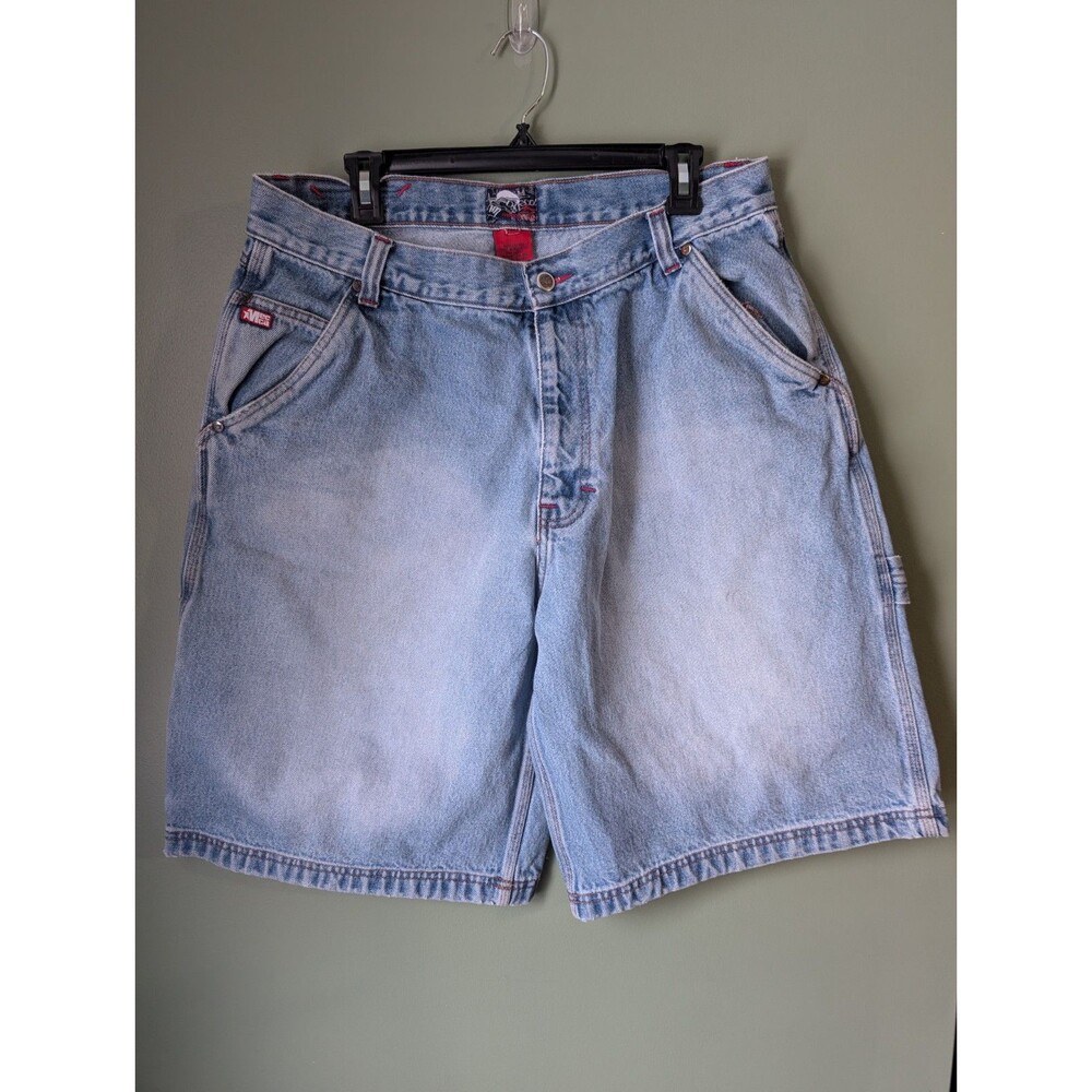Mecca Mens Sz 36 Baggy Skater Denim Jean Shorts Y2K
